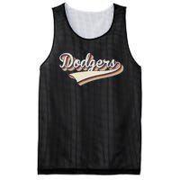 Vintage Dodgers Name Throwback Retro Gift Mesh Reversible Basketball Jersey Tank