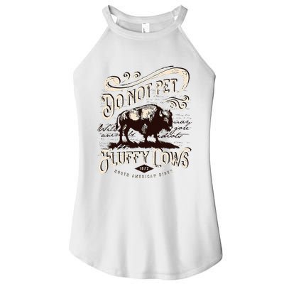 Vintage Do Not Pet The Fluffy Cows American Women’s Perfect Tri Rocker Tank