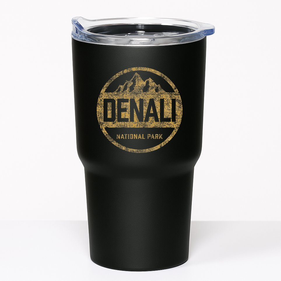 Vintage Denali National Park Alaska Souvenir Retro Tumbler