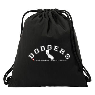 Vintage Dodgers Name Retro First Name Dodgers Drawstring Bag