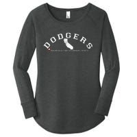 Vintage Dodgers Name Retro First Name Dodgers Women's Perfect Tri Tunic Long Sleeve Shirt