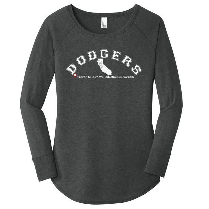 Vintage Dodgers Name Retro First Name Dodgers Women's Perfect Tri Tunic Long Sleeve Shirt