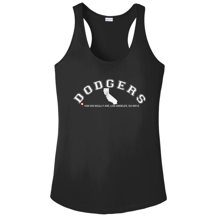 Vintage Dodgers Name Retro First Name Dodgers Ladies PosiCharge Competitor Racerback Tank