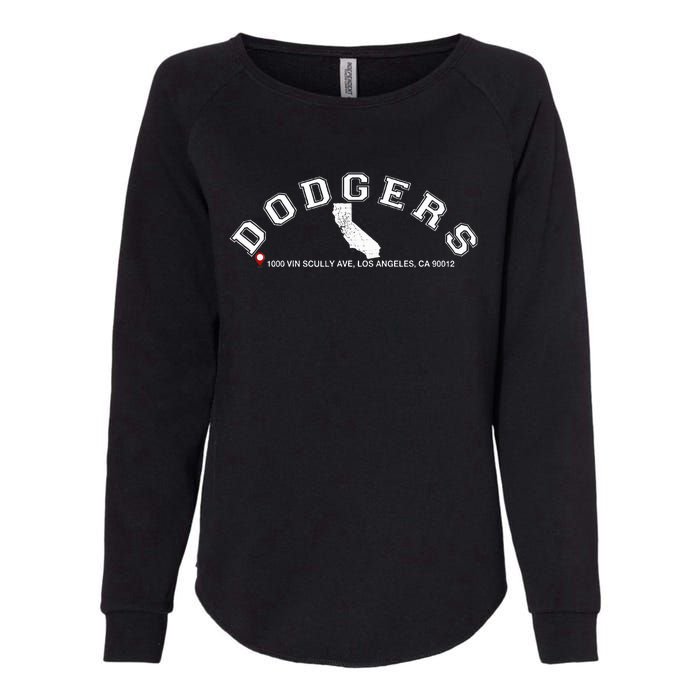 Vintage Dodgers Name Retro First Name Dodgers Womens California Wash Sweatshirt