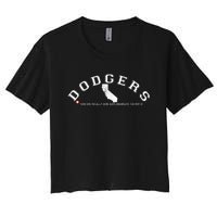 Vintage Dodgers Name Retro First Name Dodgers Women's Crop Top Tee