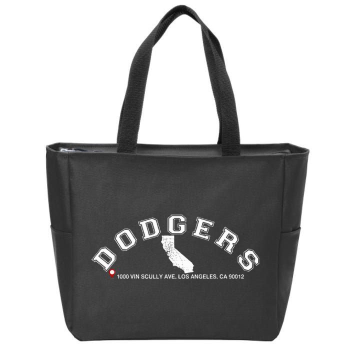 Vintage Dodgers Name Retro First Name Dodgers Zip Tote Bag