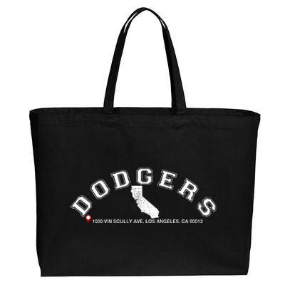 Vintage Dodgers Name Retro First Name Dodgers Cotton Canvas Jumbo Tote