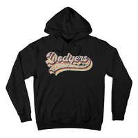 Vintage Dodgers Name Throwback Retro Hoodie