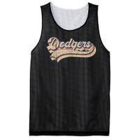 Vintage Dodgers Name Throwback Retro Mesh Reversible Basketball Jersey Tank