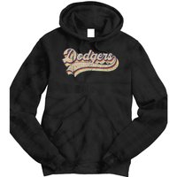 Vintage Dodgers Name Throwback Retro Tie Dye Hoodie