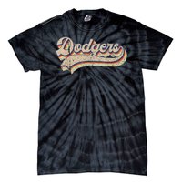 Vintage Dodgers Name Throwback Retro Tie-Dye T-Shirt