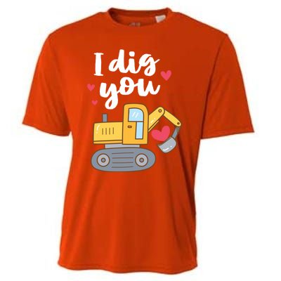 Valentine's Day Outfit I Dig You Digger Gift Cooling Performance Crew T-Shirt