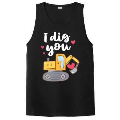 Valentine's Day Outfit I Dig You Digger Gift PosiCharge Competitor Tank