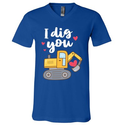 Valentine's Day Outfit I Dig You Digger Gift V-Neck T-Shirt