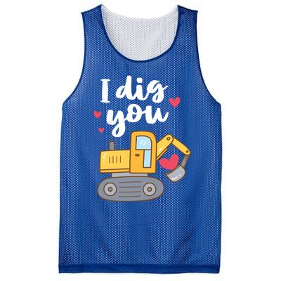 Valentine's Day Outfit I Dig You Digger Gift Mesh Reversible Basketball Jersey Tank