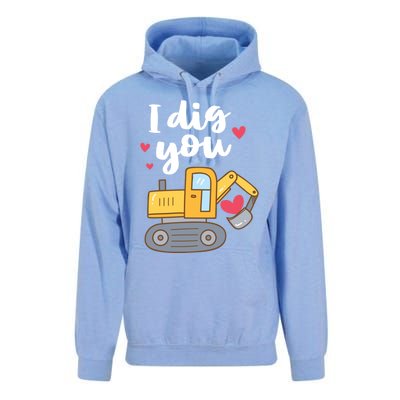 Valentine's Day Outfit I Dig You Digger Gift Unisex Surf Hoodie