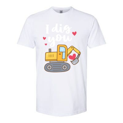 Valentine's Day Outfit I Dig You Digger Gift Softstyle CVC T-Shirt