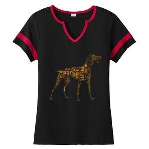 Vizsla Dog Owner Funny Gift I Love My Vizsla Dog Vizsla Ladies Halftime Notch Neck Tee