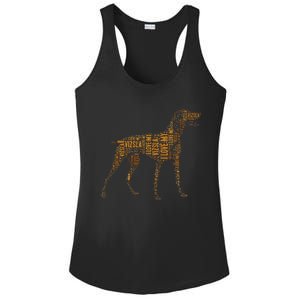 Vizsla Dog Owner Funny Gift I Love My Vizsla Dog Vizsla Ladies PosiCharge Competitor Racerback Tank