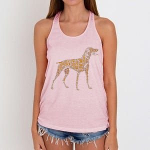 Vizsla Dog Owner Funny Gift I Love My Vizsla Dog Vizsla Women's Knotted Racerback Tank