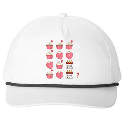 Valentines Day Order Of Operations Valentines Math Teacher Gift Snapback Five-Panel Rope Hat