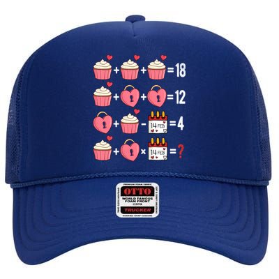 Valentines Day Order Of Operations Valentines Math Teacher Gift High Crown Mesh Back Trucker Hat