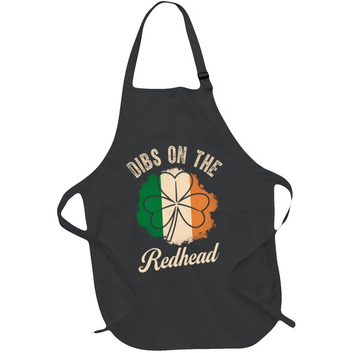 Vintage Dibs On The Redhead Irish St PatrickS Day Shamrock Apron