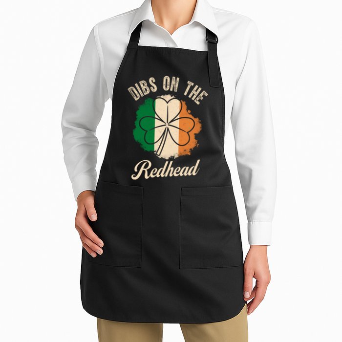 Vintage Dibs On The Redhead Irish St PatrickS Day Shamrock Apron