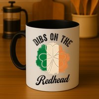 Vintage Dibs On The Redhead Irish St PatrickS Day Shamrock Mug
