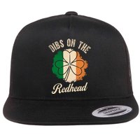 Vintage Dibs On The Redhead Irish St PatrickS Day Shamrock Flatbill Hat