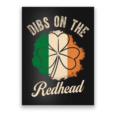 Vintage Dibs On The Redhead Irish St PatrickS Day Shamrock Poster
