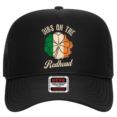 Vintage Dibs On The Redhead Irish St PatrickS Day Shamrock Trucker Hat
