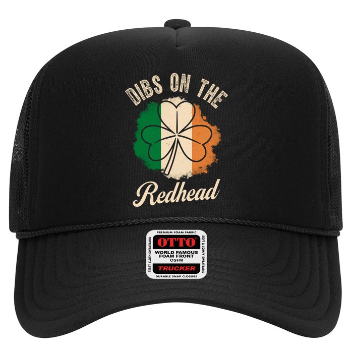 Vintage Dibs On The Redhead Irish St PatrickS Day Shamrock Trucker Hat