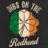 Vintage Dibs On The Redhead Irish St PatrickS Day Shamrock Trucker Hat