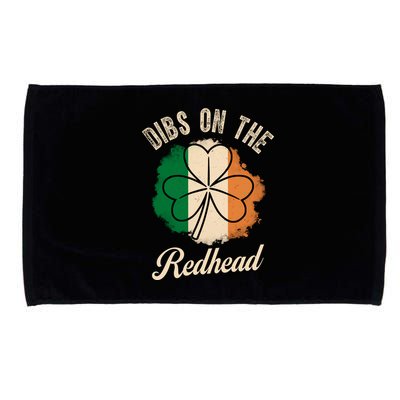 Vintage Dibs On The Redhead Irish St PatrickS Day Shamrock Microfiber Hand Towel