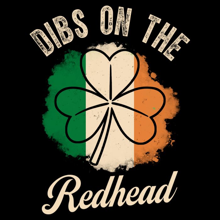 Vintage Dibs On The Redhead Irish St PatrickS Day Shamrock Wool Snapback Cap