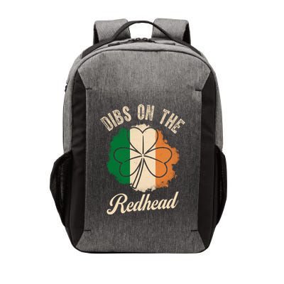 Vintage Dibs On The Redhead Irish St PatrickS Day Shamrock Vector Backpack