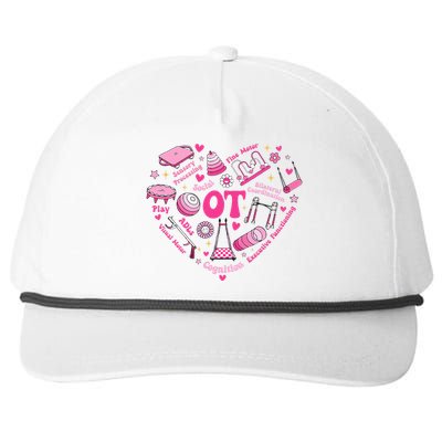 Valentine’S Day Ot Therapist Pediatric Occupational Therapy Snapback Five-Panel Rope Hat