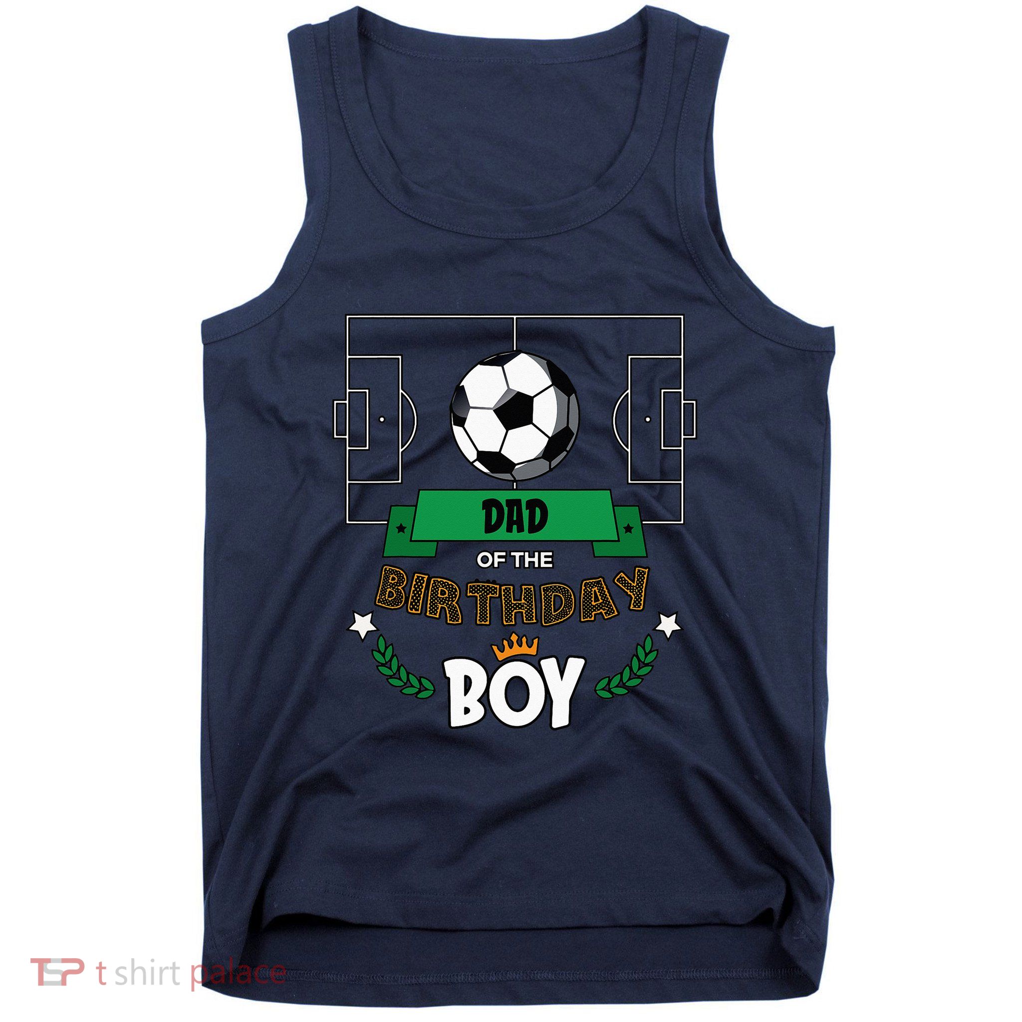 Vintage Dad of the Birthday Soccer Player Tank Top