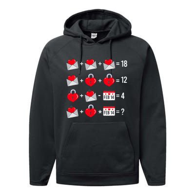 Valentines Day Order Of Operations Valentines Math Teacher Performance Fleece Hoodie