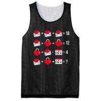 Valentines Day Order Of Operations Valentines Math Teacher Mesh Reversible Basketball Jersey Tank