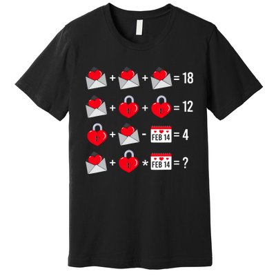 Valentines Day Order Of Operations Valentines Math Teacher Premium T-Shirt