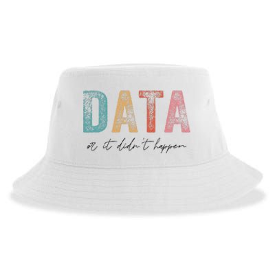 Vintage Data or It Didn't Happen ABA Therapy BCBA Inclusion Sustainable Bucket Hat