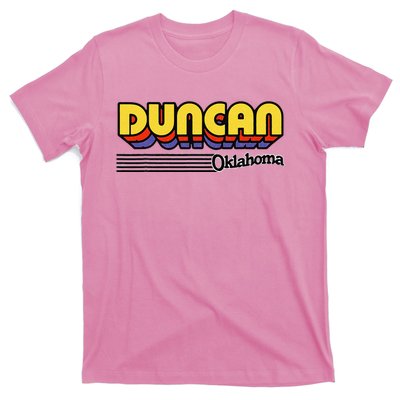 Vintage Duncan Oklahoma Retro Stripes T-Shirt