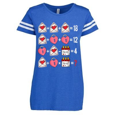 Valentines Day Order Of Operations Valentines Math Teacher Enza Ladies Jersey Football T-Shirt