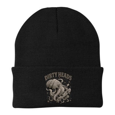 Vintage Dirty Octopus Heads With Skateboard Music Lover Beanie
