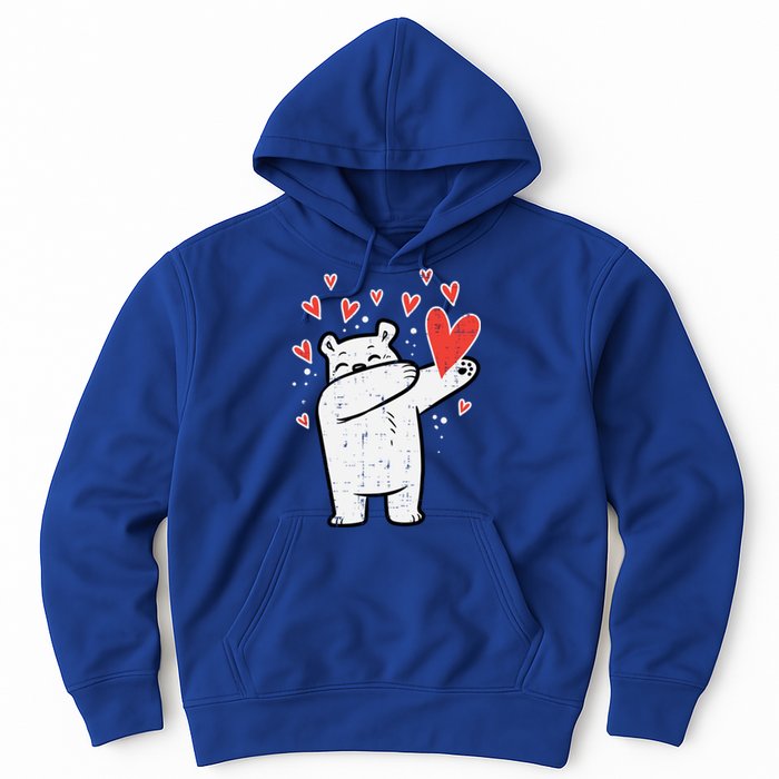 Valentines Day Polar Bear Dab Great Gift Hoodie