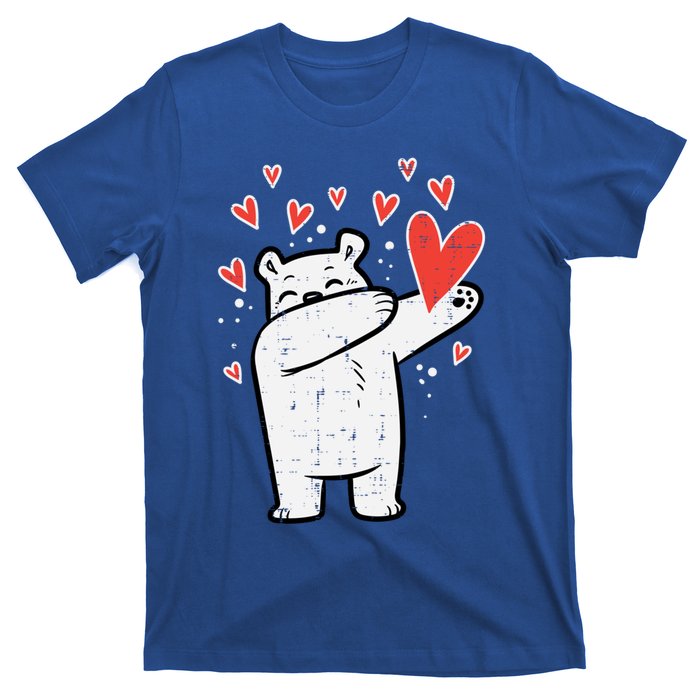 Valentines Day Polar Bear Dab Great Gift T-Shirt