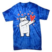 Valentines Day Polar Bear Dab Great Gift Tie-Dye T-Shirt