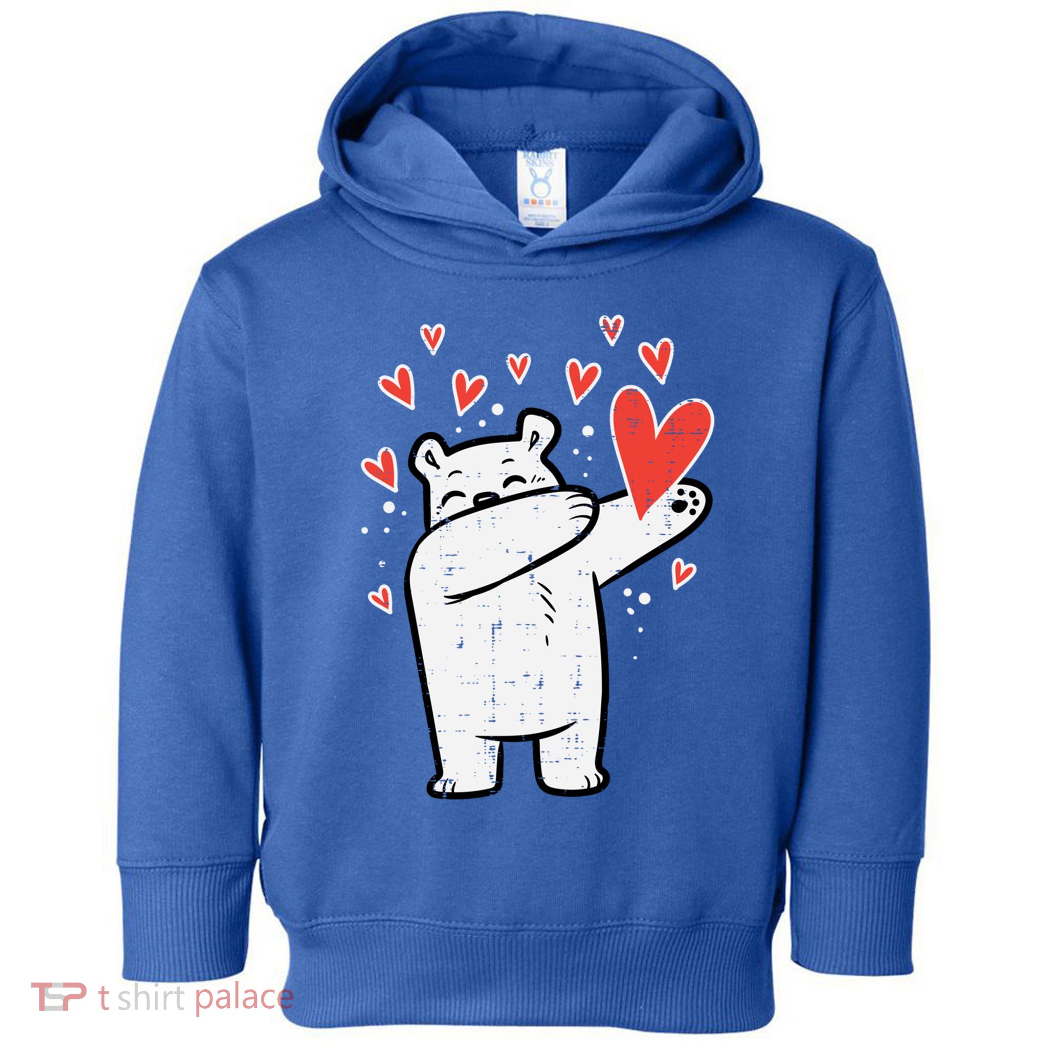Valentines Day Polar Bear Dab Great Gift Toddler Hoodie